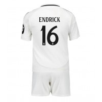 Dječji Nogometni Dres Real Madrid Endrick #16 Domaci 2024-25 Kratak Rukav (+ Kratke hlače)